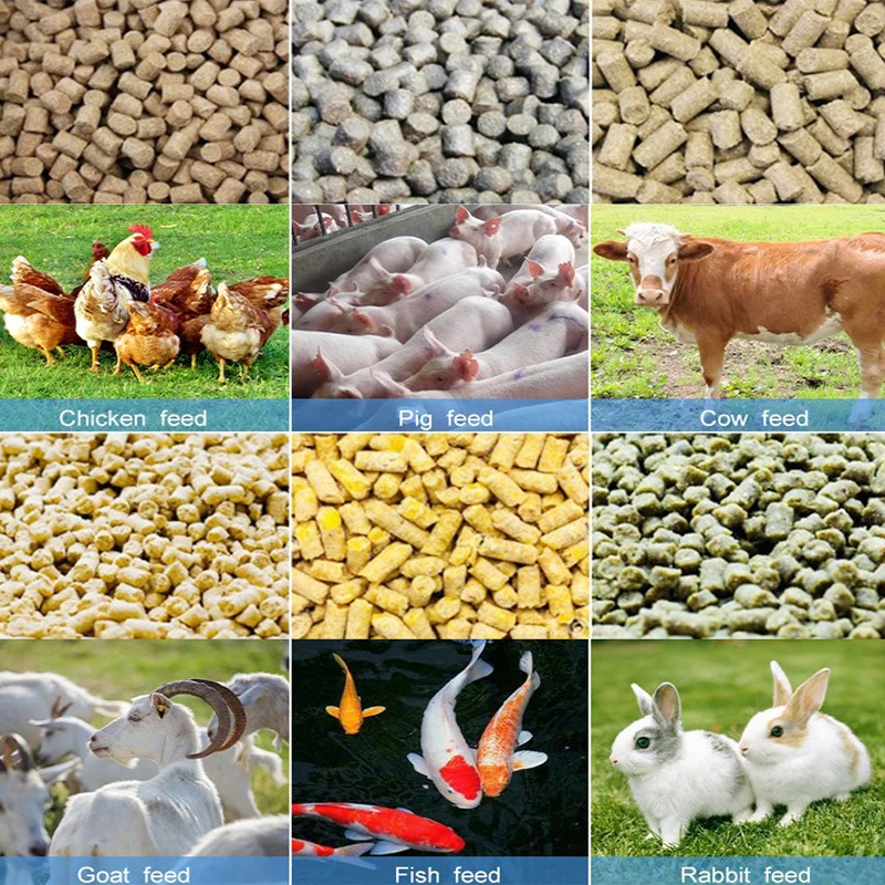 Macreat small animal food feed poultry chicken livestock feed pellet machine grass granulator pellets production line