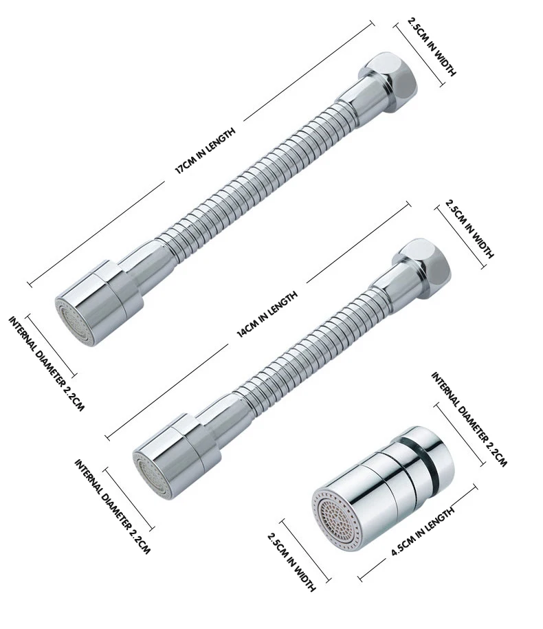 Kitchen basin universal faucet shower pressurized brass splash-proof water extension faucet aerator universal bubbler