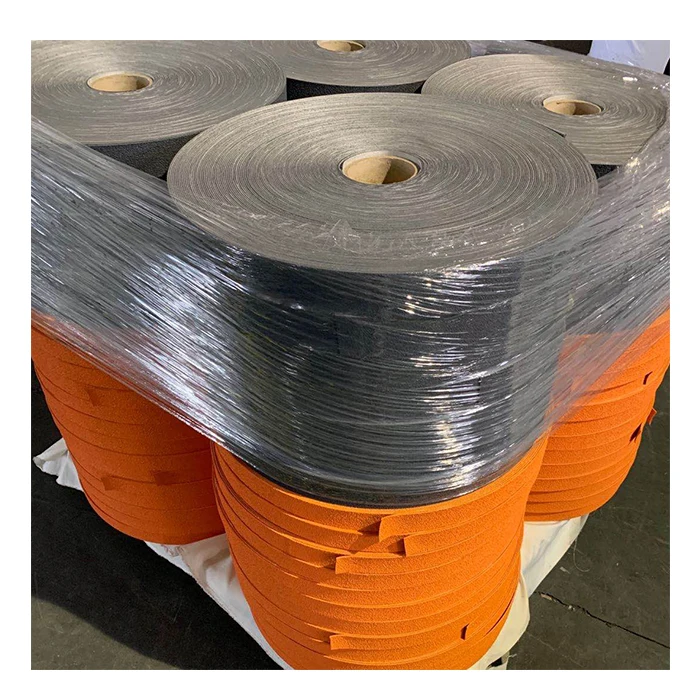 Оранжево-серая грубая Верхняя лента NBR с роликовым покрытием