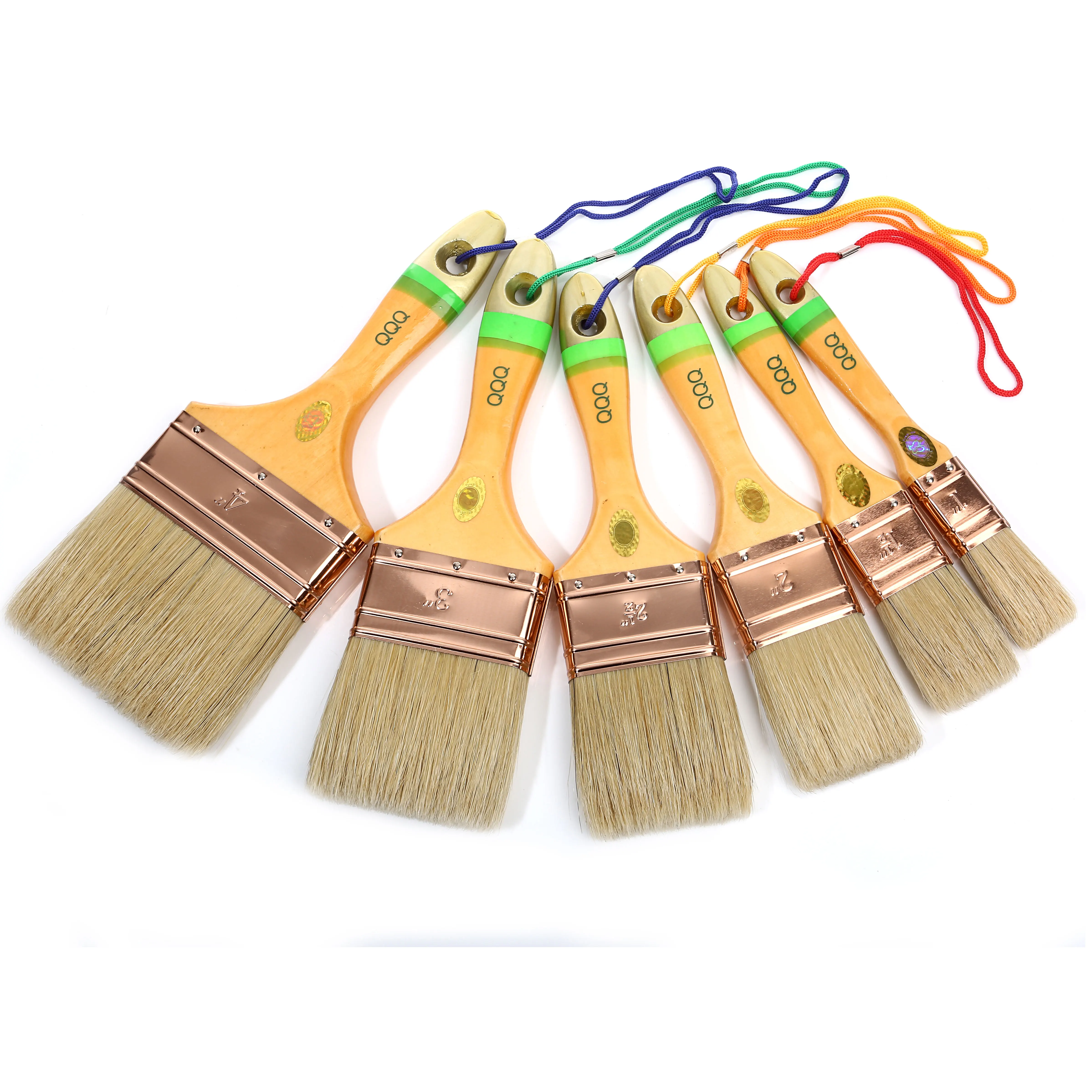 Thai Butterfly brand QQQ OEM China manufacturer high quality Paint Brushes with painting wood handle