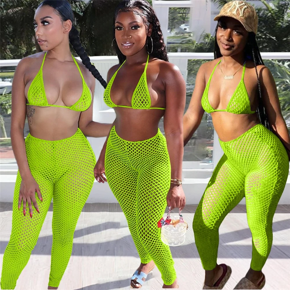 2022 Designers Plus Size Swimwear & Beachwear Womens Three Two Piece Set Bikini Bandana Swimwear Luxury Sexy Swimsuits