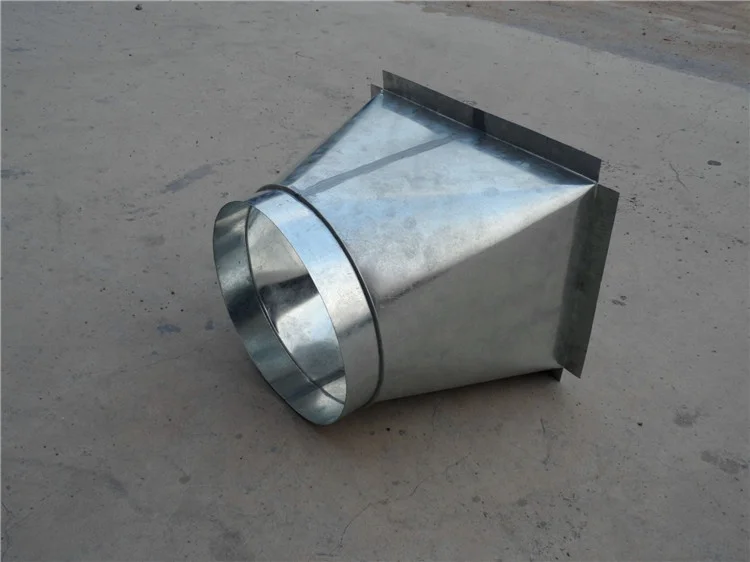 HVAC system air duct joint round to sqaure adaptor duct transaction