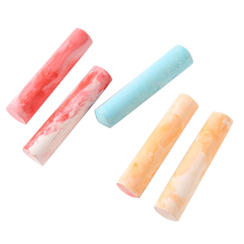 
Unbreakable and dust-free 3 marbled sidewalk chalk with additional pen holder 