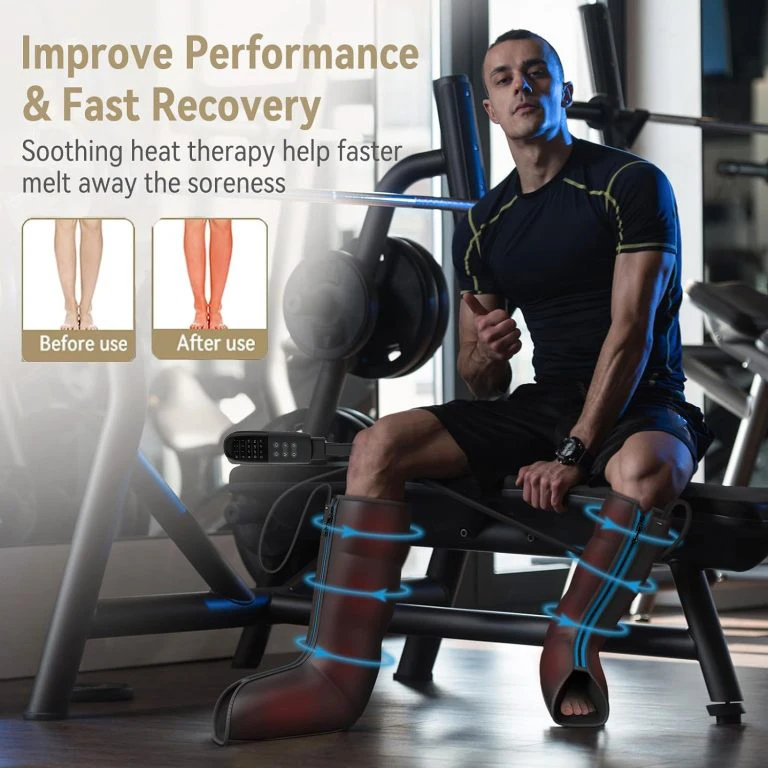 New wireless blood circulator 12 chamber pneumatic air relax air massager compression boots recovery leg massager device for leg