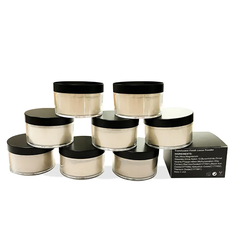 Wholesale private label long lasting oil control mineral setting powder face makeup loose powder oem