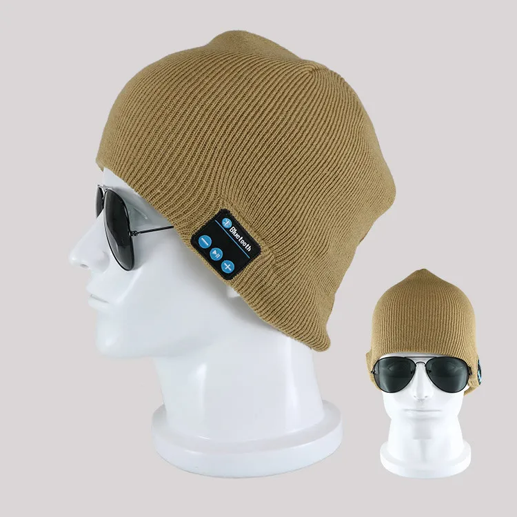 New Fashion Beanie Hat Wireless Earphone Smart Headset Speaker Mic Winter Outdoor Sport Stereo Music Hat