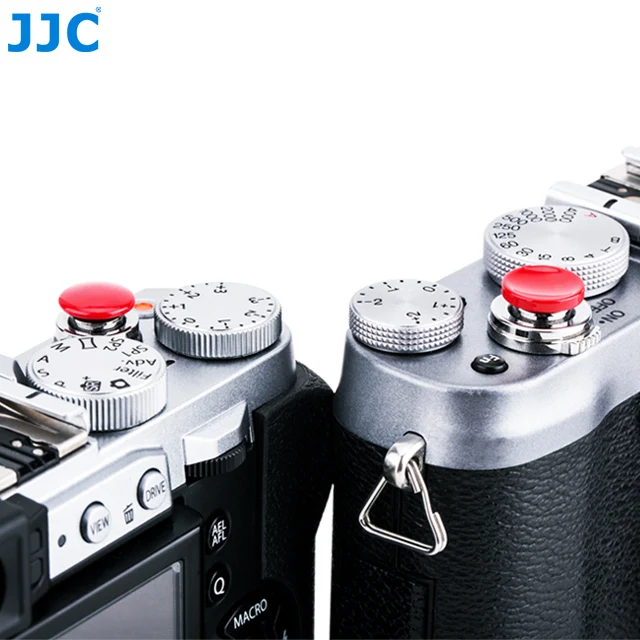 JJC Bright Red Color Camera Soft Release Button For