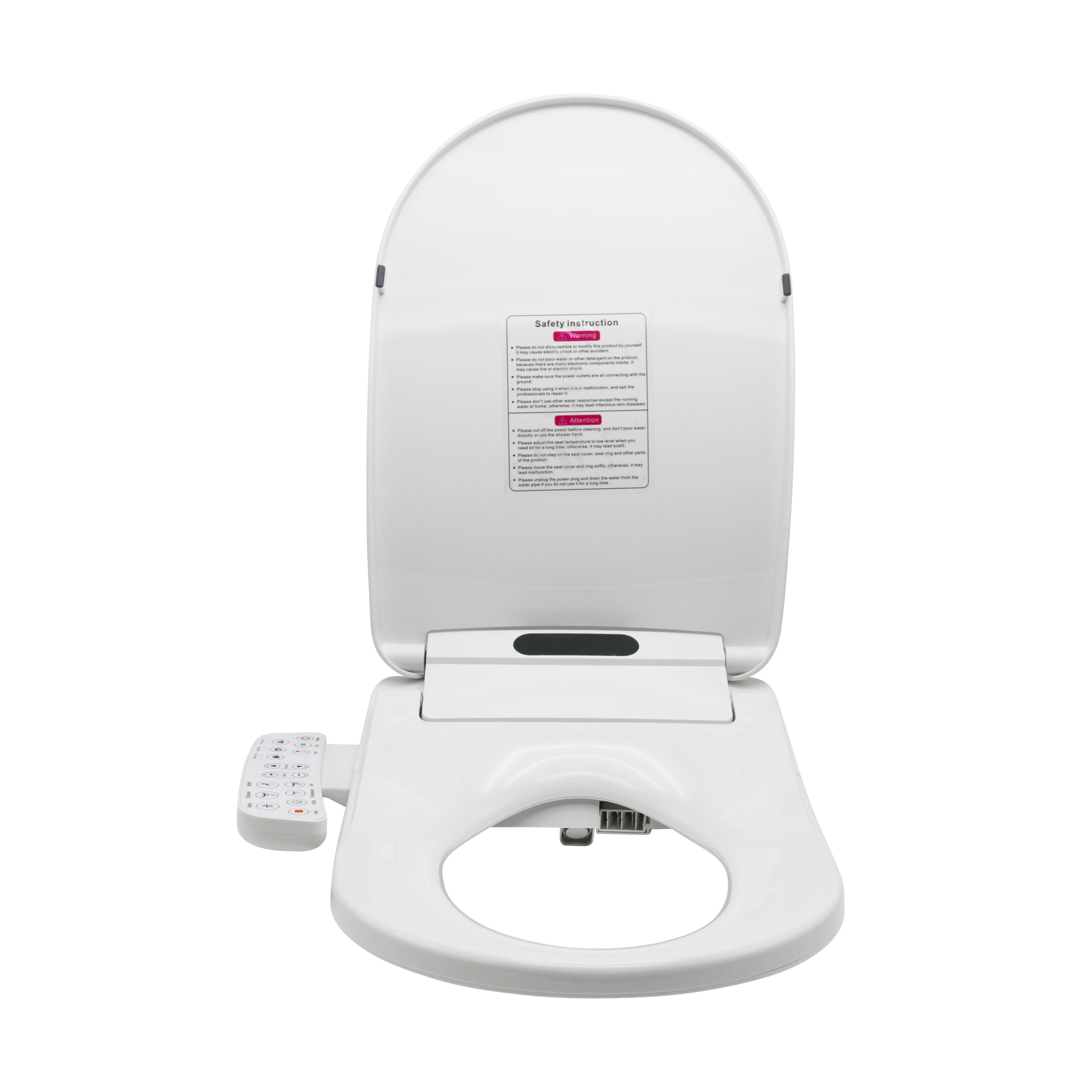 2024 Most Trendy U shape smart toilet with side panel  electricity smart toilet seat cover with heater