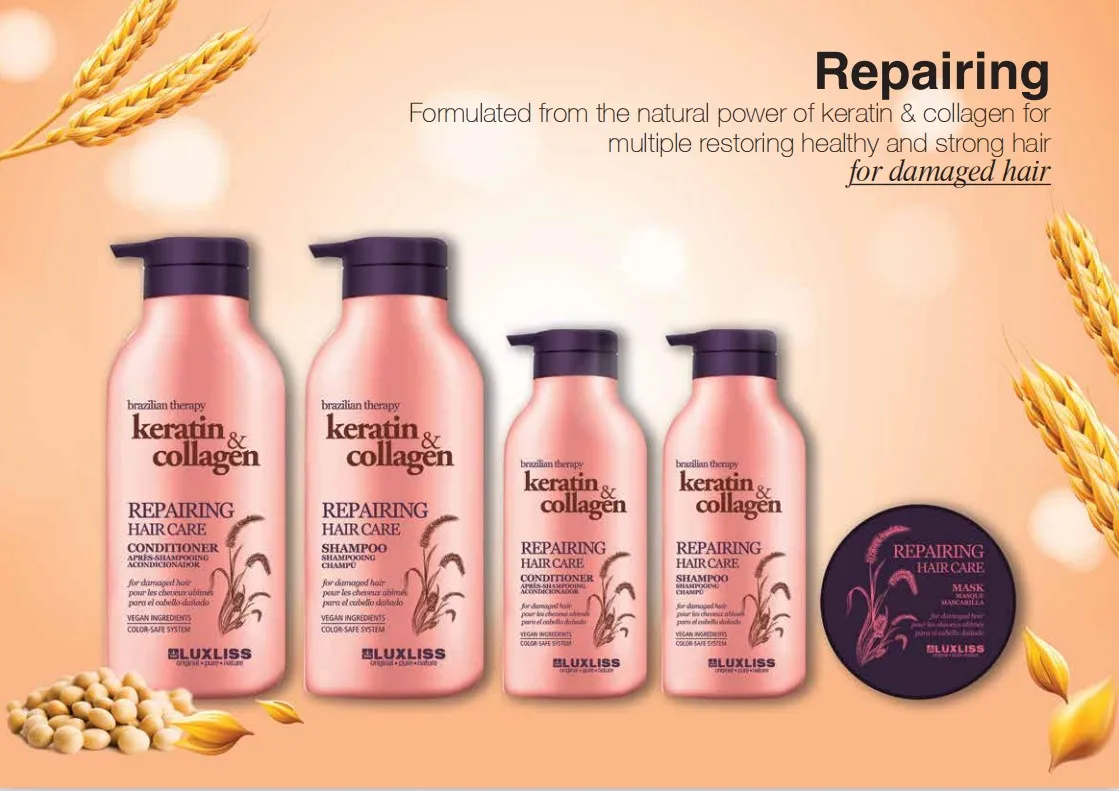 LUXLISS brazilian therapy  keratin & Collagen Repairing  Hair Care  Conditioner