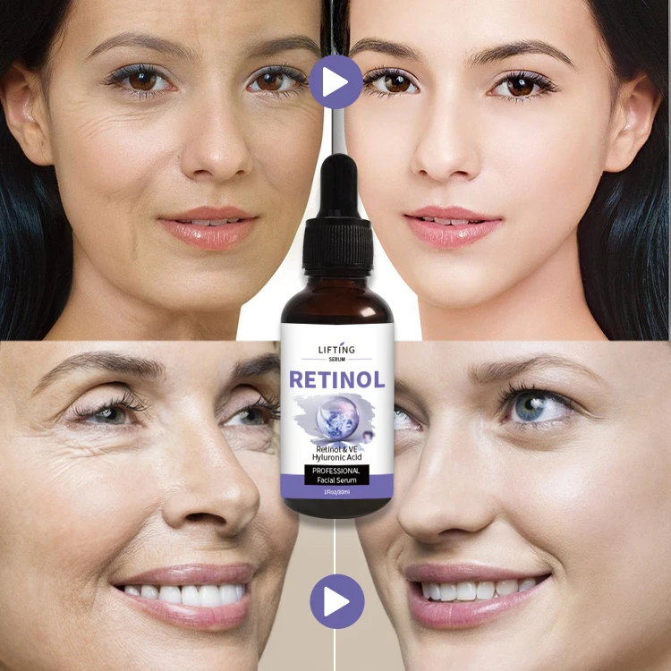 Private Label Firming Whitening Vitamin E Arbutin Facial Skin Snail Collagen Face Serum Retinol Serum