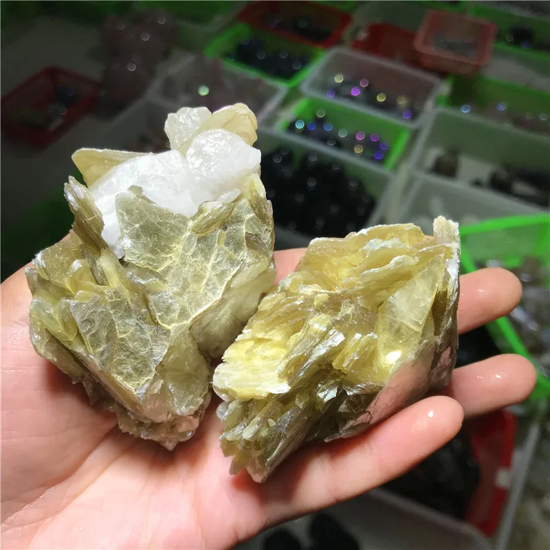 Wholesale Raw Mineral Crystal Stone Yellow Mica Rough
