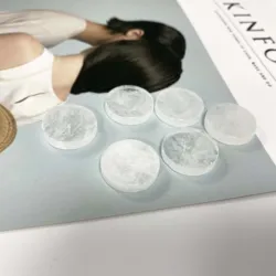 Wholesale healing natural crystal crafts thin slice Ring noodles amethyst rose quartz agate  logo customized