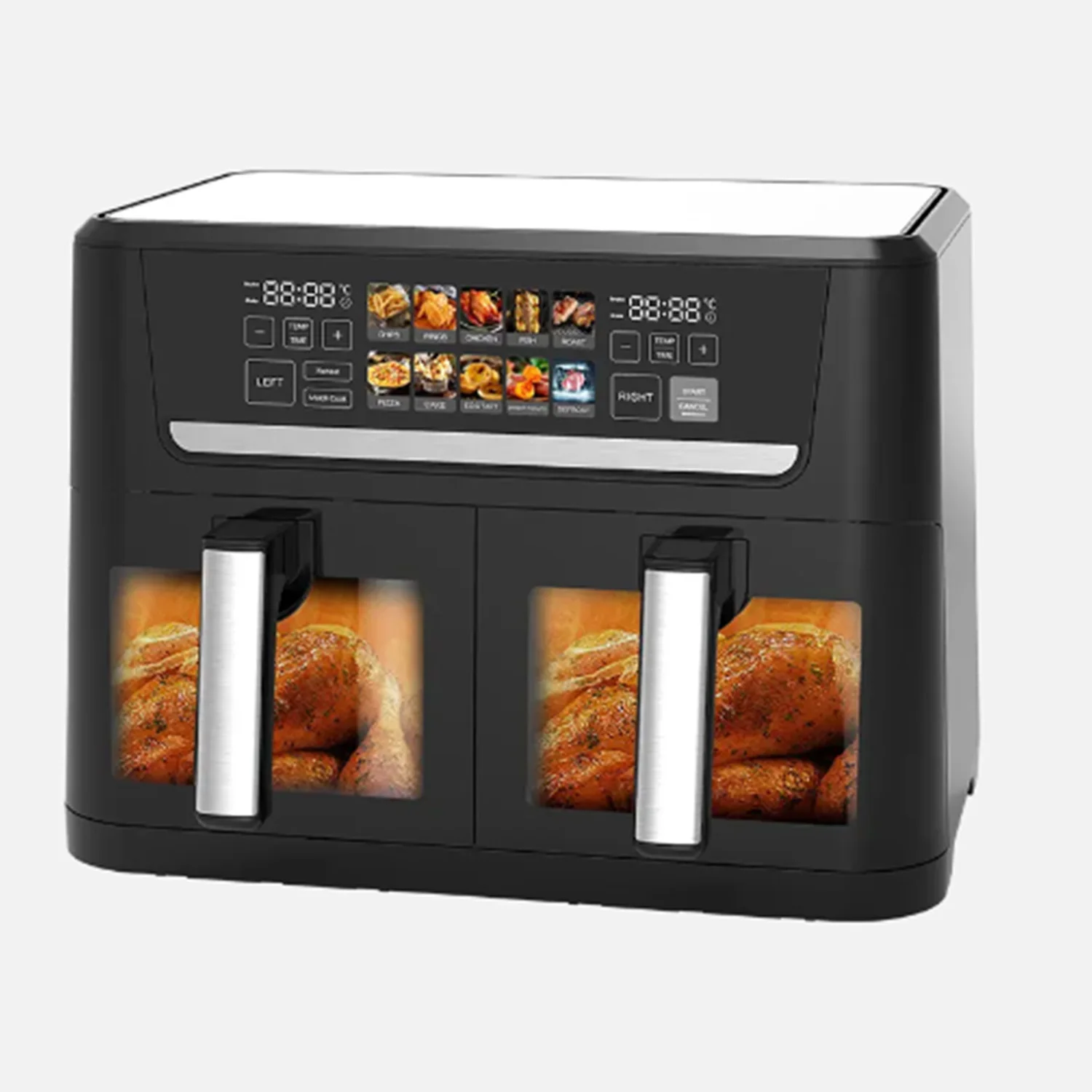 2024 Giayol Multifunctional household 1800w Temperature Adjustment smart digital electronic air fryer features a vertical design