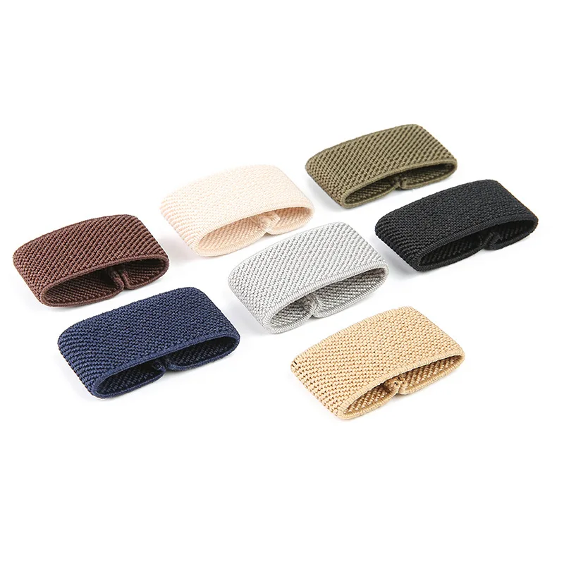 Wholesale Polyester Elastic Webbing Loop Durable Stripe Elastic Ring Twill Elastic Loop For Belt