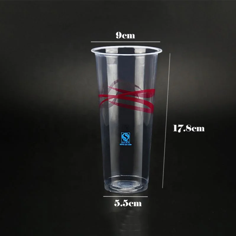 Wholesale Price Pet Plastic Cups With Cover Sip Lid Cups Plastic Drinking