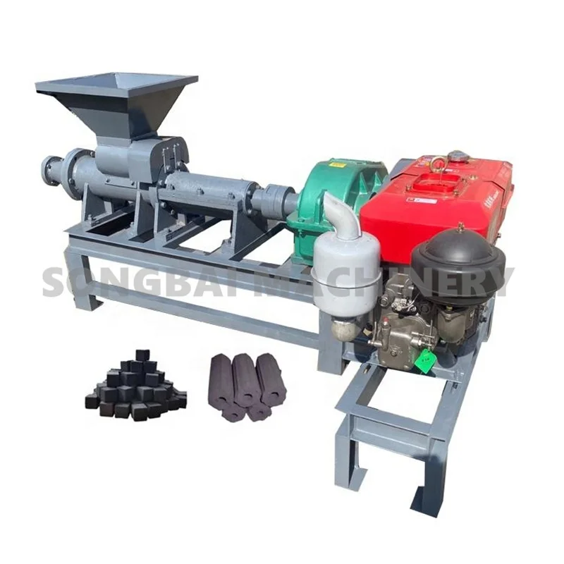 Energy Conservation Biomass Coal Charcoal Briquette Extruder Coconut Shell Charcoal Making Machine