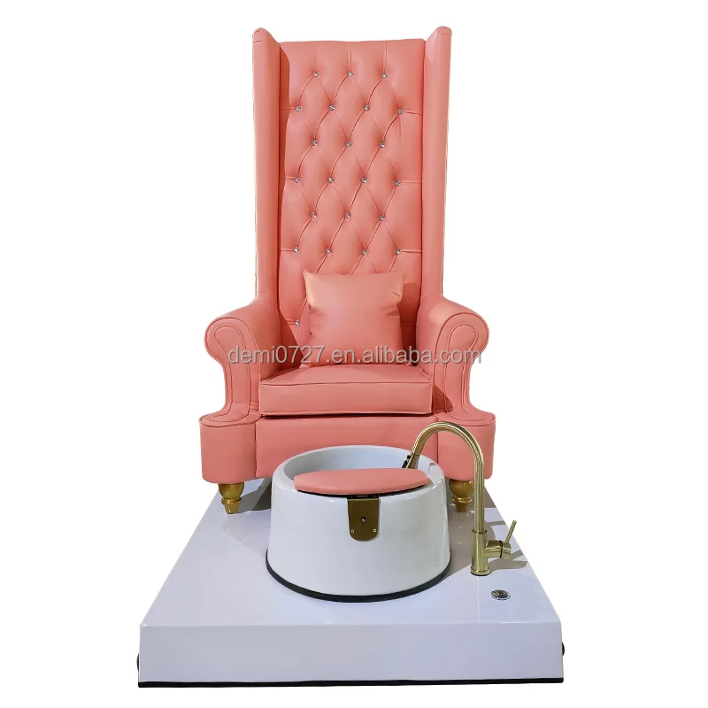 Queen High Back smart spa pedicure chair low pedicure chair for nail tech pedicure chair with water tank