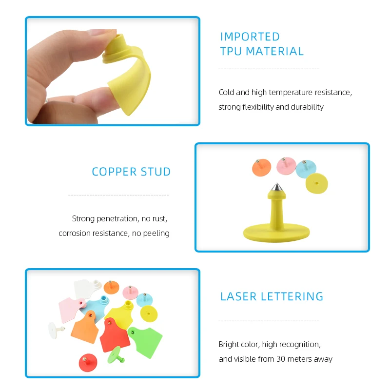 Wholesale electronic ear marker pig ear tag sheep rfid ear tag for animals