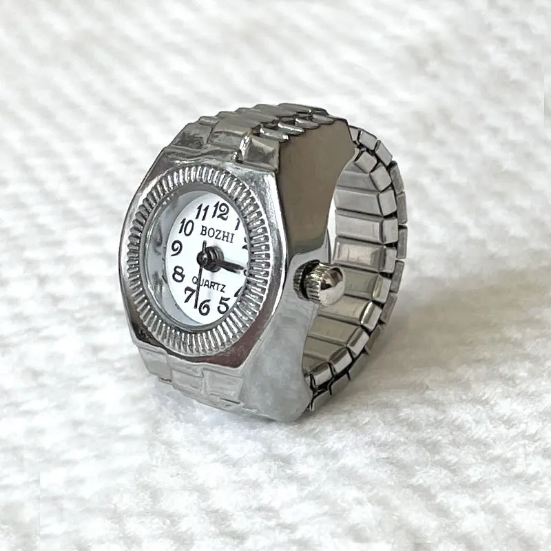 2020 New Arrival Fashion Ring Watch For Men Women Finger Creative Elastic Round Quartz