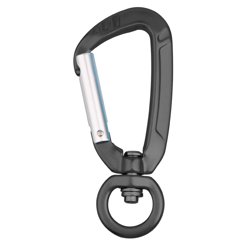 Карабин поворотный из авиационного алюминия, пружинный замок для ворот, поводков, для поводков, собак, кемпинга