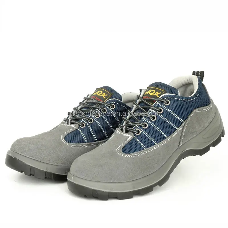 Fashion new anti-slip oil and acid resistant suede steel toe production fashion work safety shoes