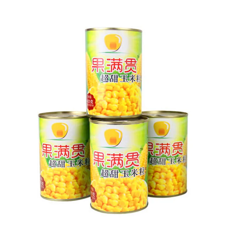 
Wholesale Chinese Halal Natural Food Canned Sweet Corn Bulk Canned Food 