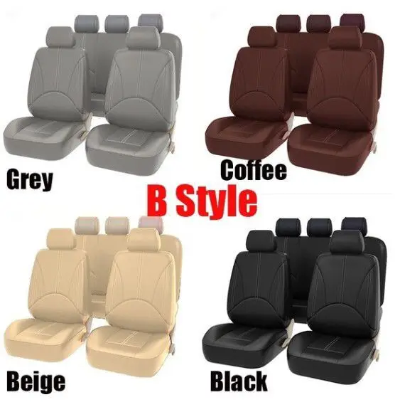 Luxury 3d Customizable Pu Leather Car Seat Covers Black Saddle For Four Seasons Universal Cover