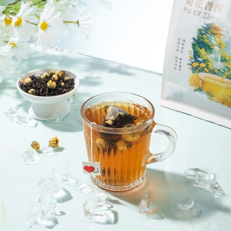 Factory supplies export of Serbian fruit tea pyramid triangular bags for brewing tea