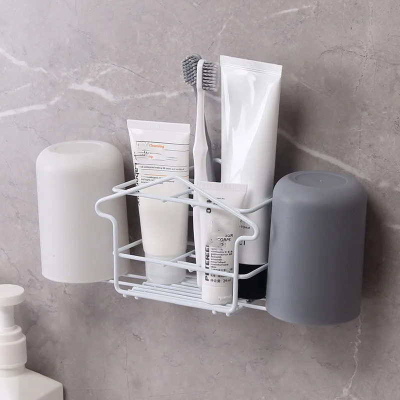 New design Bathroom Storage Wall Mount Rack Chrome Towel Holder Soap Holder Steel Storage Holder With Suction Cup