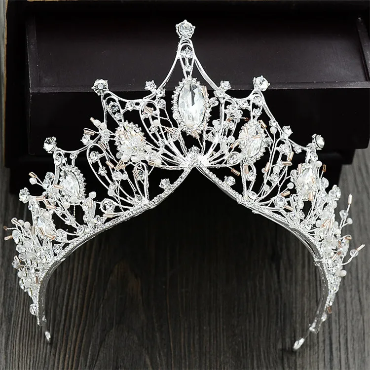 Fashion Tiara Crown Headband Wedding Bridal Hand Made Hair jewelry Tiaras and Crowns for Women Headdress