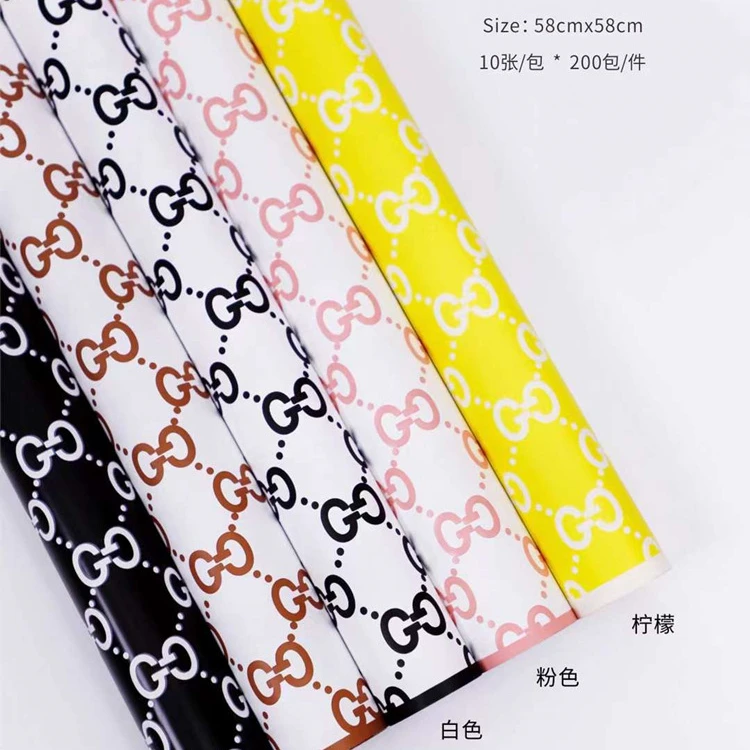 Korean Floral Flower Packaging Wrapping Paper