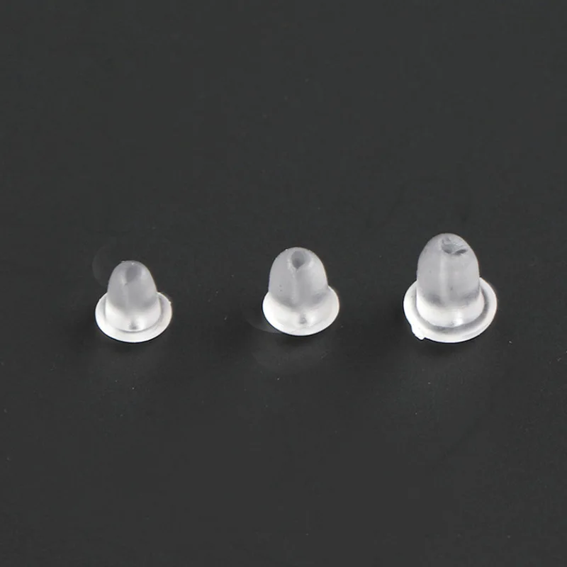 High quality backs plastic rubber earring stoppers for diy crafting jewelry materials making