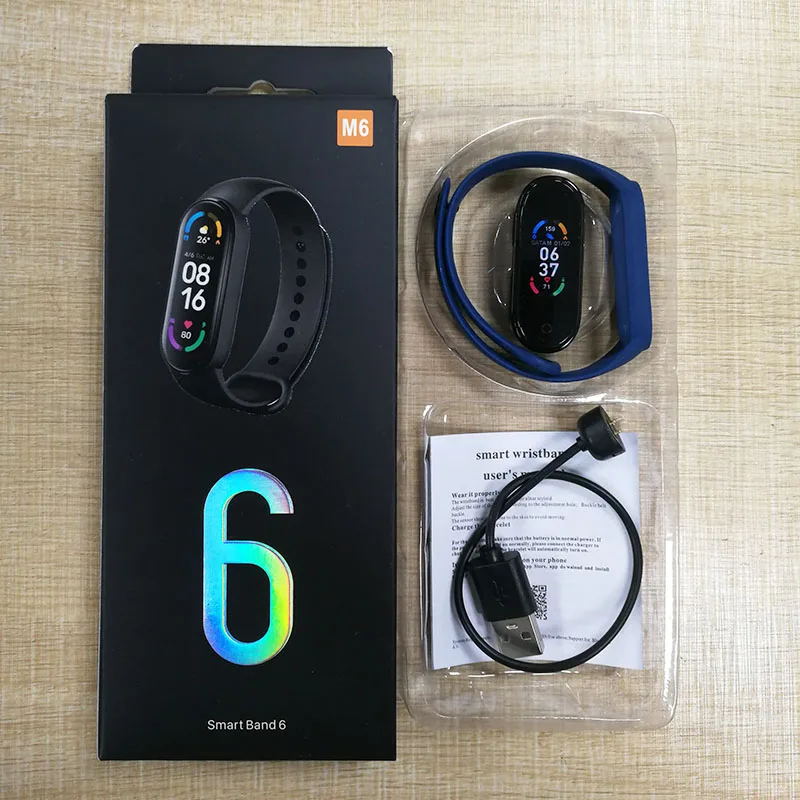 2021 New M6 Heart Rate Monitor Smart Band M6 Smart Wristband Sport Fitness Tracker M5 M6 Smart Bracelet