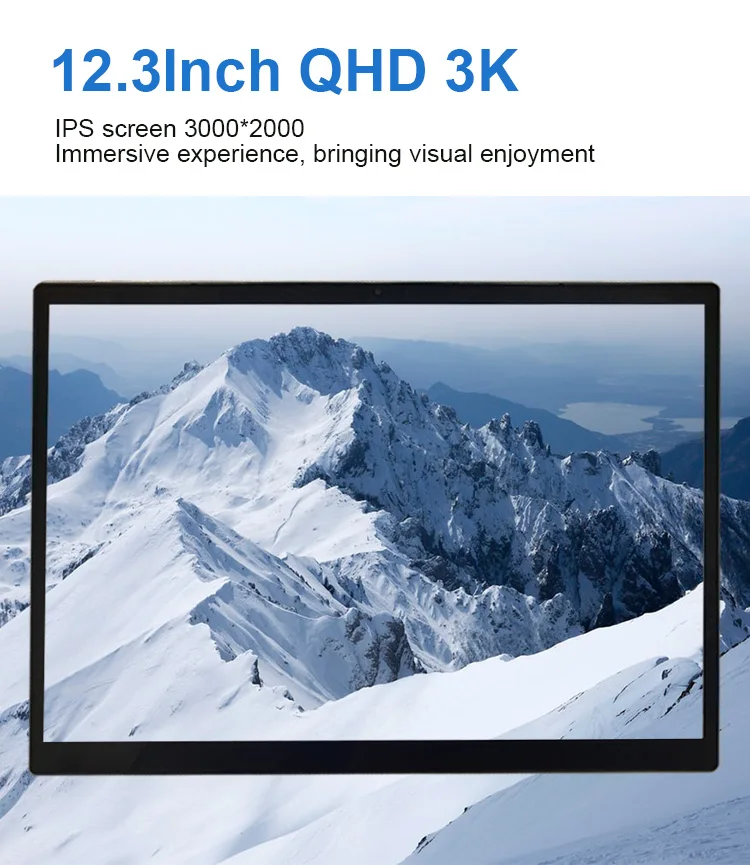 AIWO New Product Chinese mini Laptop 2 1 Notebook Surface Quad Core J4125 Touch Screen Design Convertible Laptop 12.3 inch