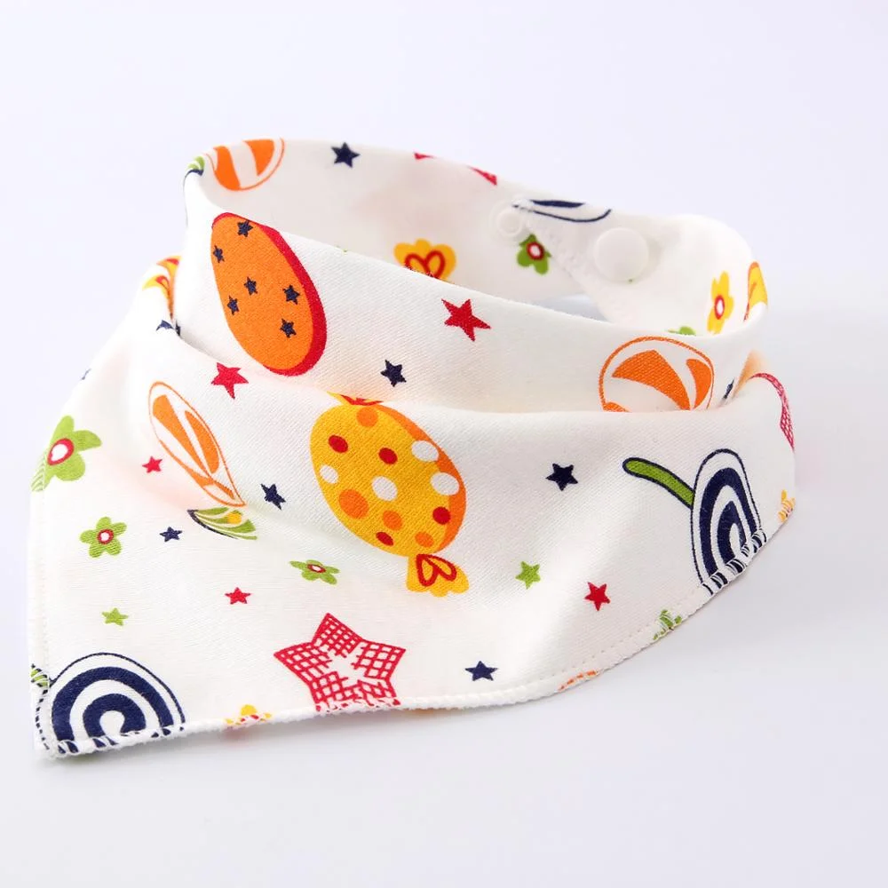 Wholesale Adjustable Feeding Bandana Bibs Extra Soft Natural Cotton Teething Baby Bibs