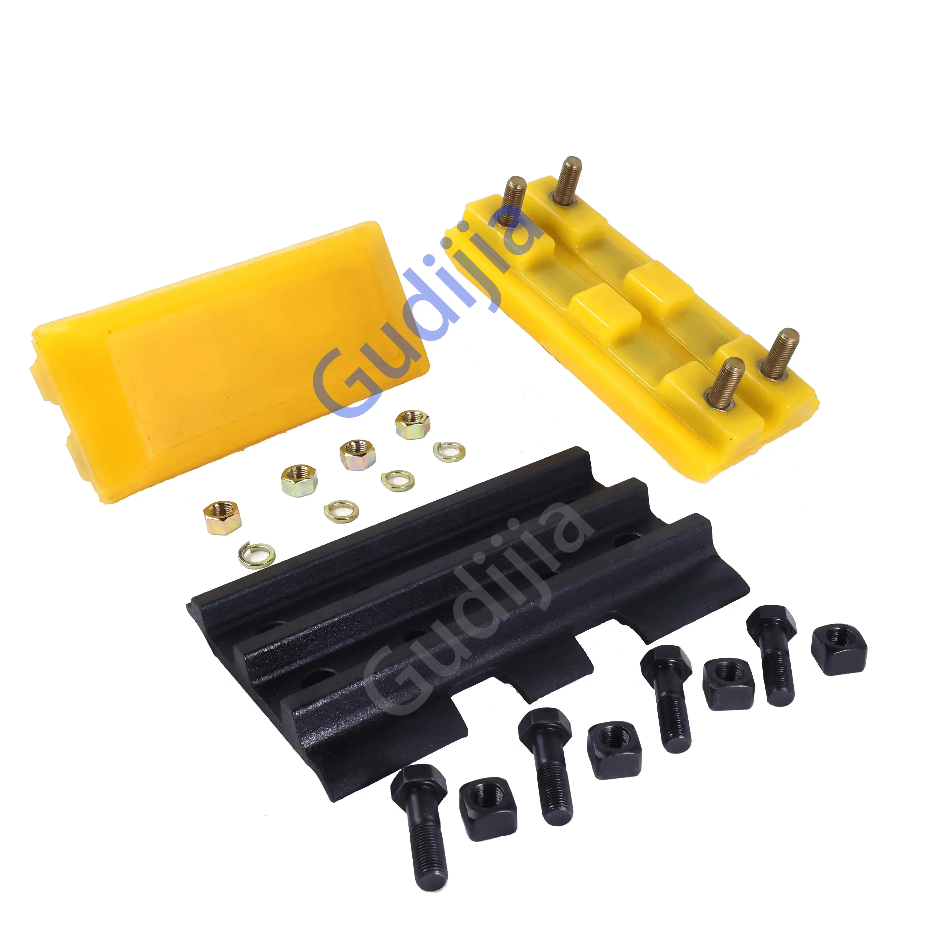 Colorful Rubber Plate Track Shoe for Tracked Pavers Rubber Track Pads for BF700