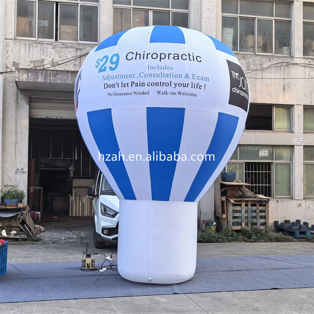 Customized Giant Inflatable Hot Air Balloon Inflated Balloons with LOGO Printed for Grand Opening Advertising Promotion