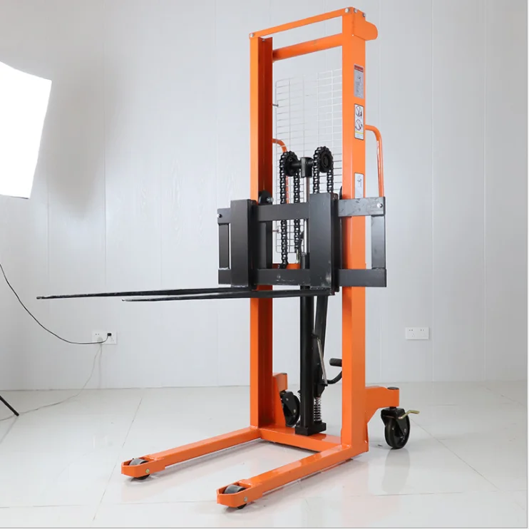 Manual Stacker Hydraulic Forklift Trucks Hydraulic Hand Operated Forklift Lifting Tools And Equipment