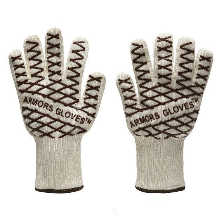 Профессиональные заводские безопасные рабочие термостойкие рукавицы противоскользящие