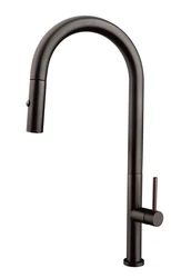 most popular 304 Stainless Steel Kitchen Taps Pull Out Pull Down Kitchen Mixer Sink Faucet Sink Kitchen Faucets With Sprayer