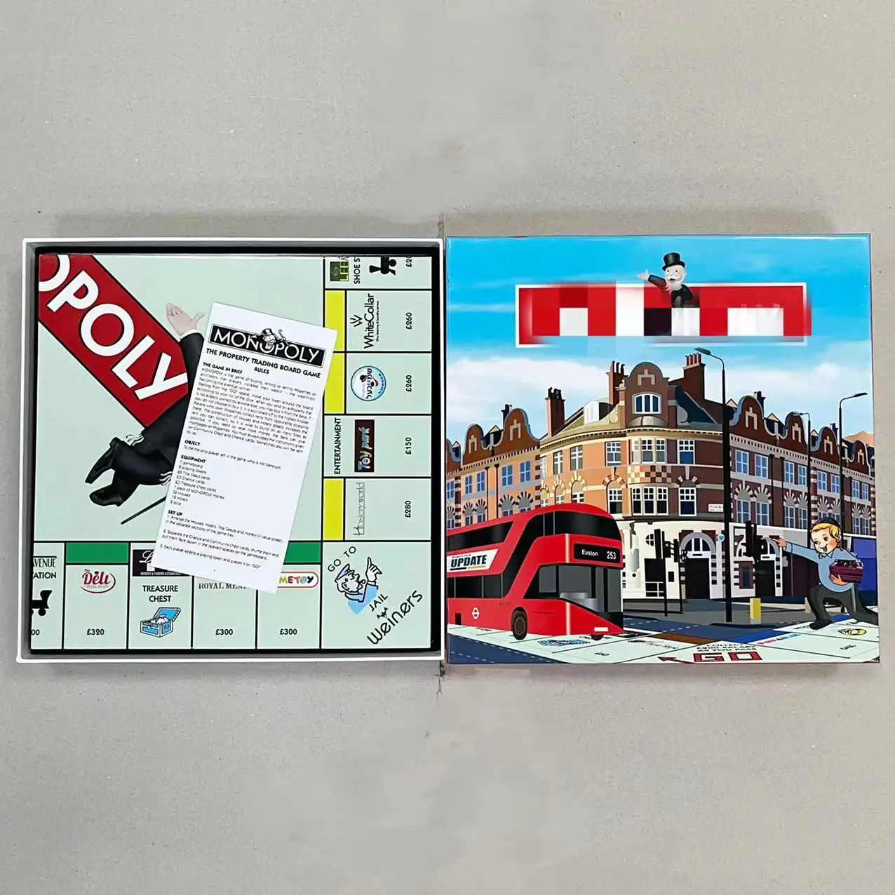 popular Custom board game supplier plastic house and metal miniature monopoli board games for fun