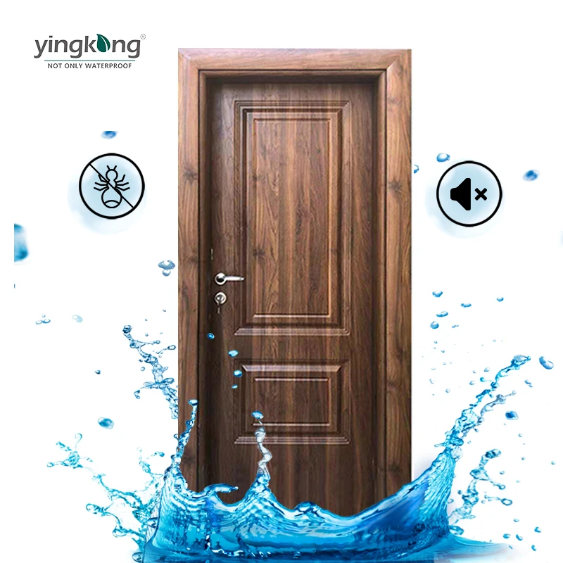 Yingkang Wpc Skin Door For Bathroom Door Interior Pvc Door With Multiple Style