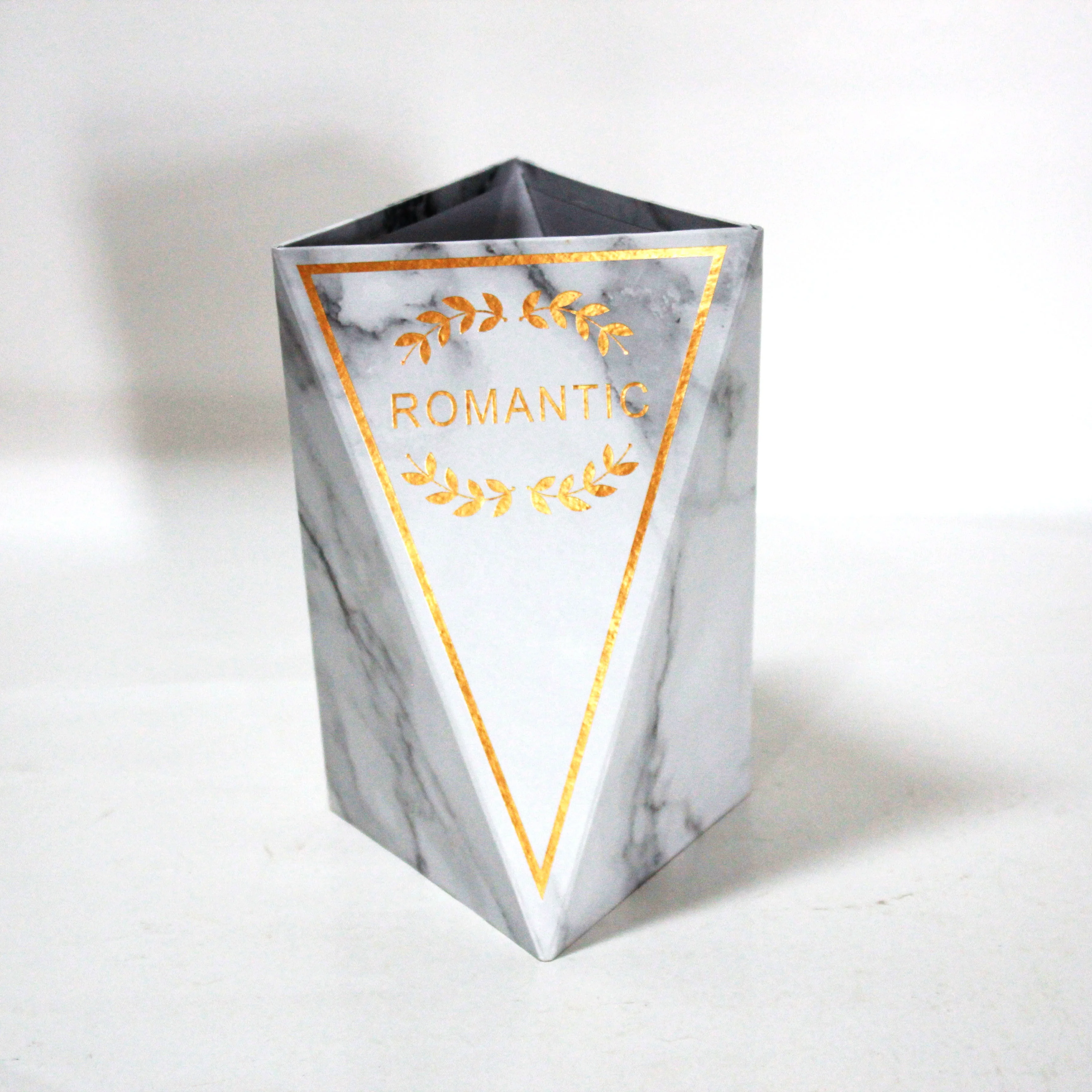 Wholesale custom logo Unique luxury unusual Paper Packaging gift corrugated flower box