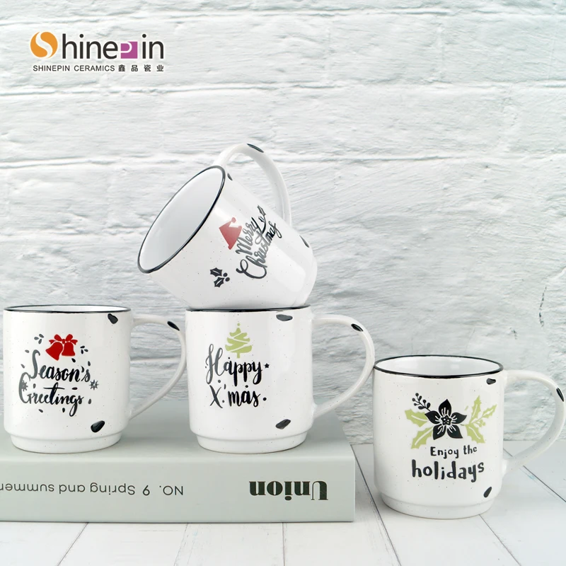 Christmas hotel porcelain tea cup ru porcelain tea cup ice cream ceramic mug with lid white ceramic mug sublima and microware