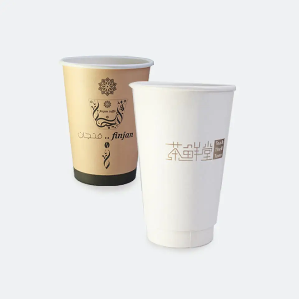 Wholesale Printing 8oz 12oz 16oz Single Wall Disposable Paper Cups Customized Hot Coffee Paper Cup With Sleeves And Lid