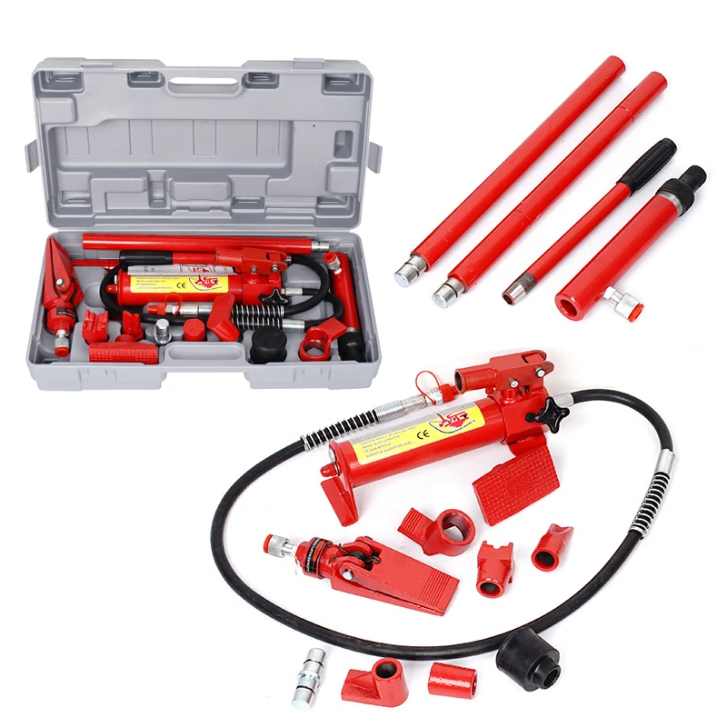 10 Ton Hydraulic Pump Jack Hydraulic Equipment Cylinder Power Jack Set with Box
