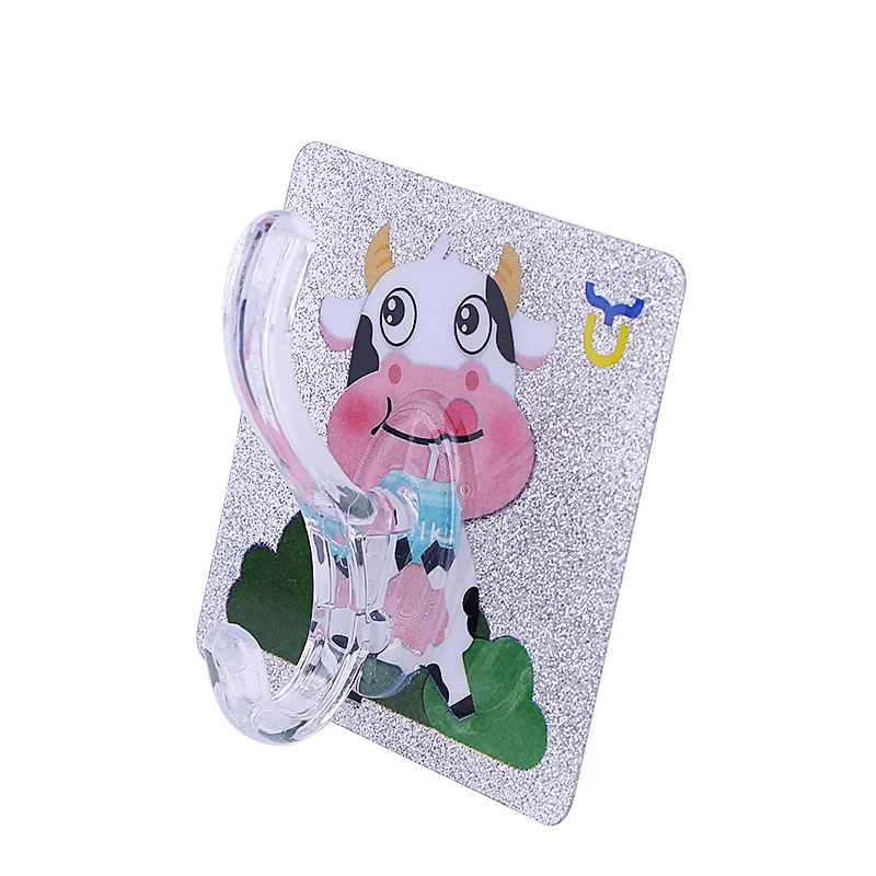 Aoniu new crystal glue strong traceless paste pattern coat and hat hook traceless hanger behind bathroom door