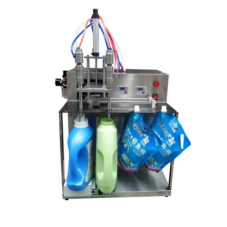 Liquid semi automatic spout pouch filling machine manual stand up bag doy pack filler and capper machines cheap price for sale