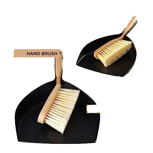 Hot Sell Eco- Friendly Household Cleaning Mini Bamboo Broom & Dustpan Set