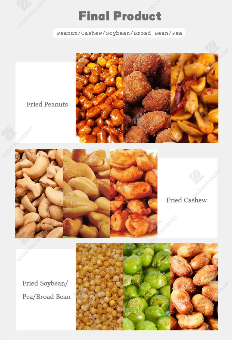 Full- automatic continuous french fries banana fryer electric gas type nut potato puffed onion snack food chips frying machine